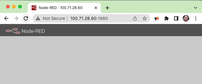 Accessing Node-RED via the VPN Accessing Node-RED via the VPN